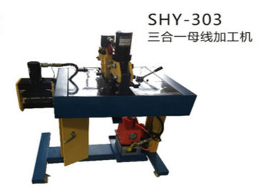 Sammelschiene-Prozessor-Maschine der multi Funktions-SHY-303 hydraulische für den Schnitt, das Lochen und das Verbiegen