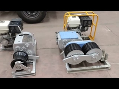 Doppeltrommel-Benzinwinde für das Kabelziehen von 5 T