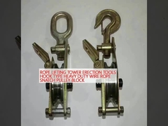 HÖHNENLEBEN EREKTIONS-Werkzeuge Hakentyp Schwerlastdrahtseil Seil Schnapp-Pulley-Block