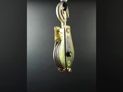 10KN Turm Errichtung Werkzeuge Drei Räder Stahlheben Tackle Verzinkter Stahlrahmen