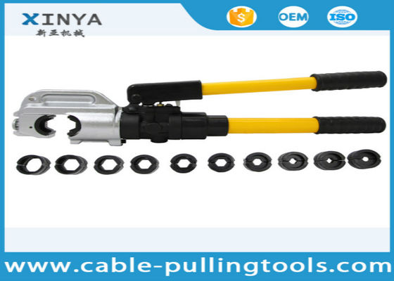 kaufen 13 Tonnen manuelles hydraulisches Crimpwerkzeug mit Sechskant-Crimpeinsätzen für 10-400 mm² Kupfer- & Aluminium-Kabelschuhe online manufacture