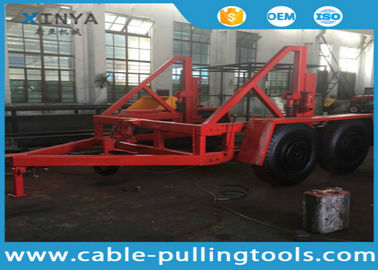 kaufen 12 Tonnen-Kapazitäts-Kabel-Trommel-Trailer-Untertagekabel-Werkzeuge mit Handbremse und -Druckluftbremsanlage online manufacture