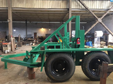 kaufen Kapazität 12 Tonnen-Kabel-Trommel-Trailer mit Handbremse und Druckluftbremsanlage für Kabelbau online manufacture