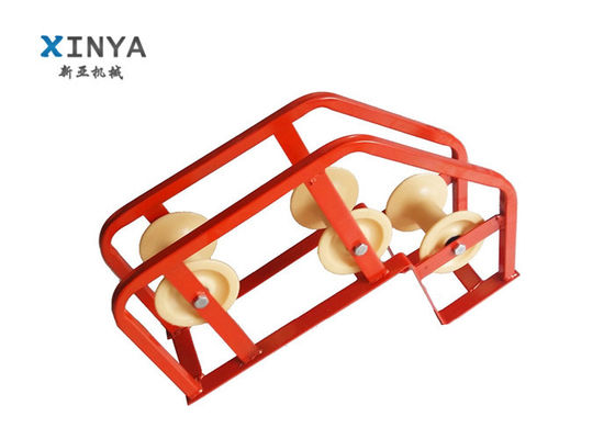 kaufen 10KN Nennlast-Kabel-Eckrollen mit Dreifach-Nylon-Rollen-Design für korrosions- und verschleißbeständiges Kabelziehen online manufacture