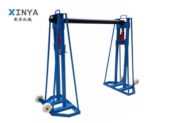 kaufen 10T Hydraulisches Kabel-Roll-Stand mit hydraulischem Heben und schwerer Stahlkonstruktion zur Unterstützung von Kabeltrommeln online manufacture