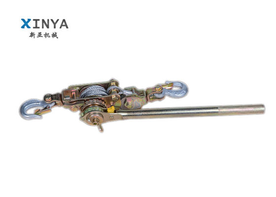 kaufen 2-Tonnen-Ratschenkabelabzieher mit korrosionsbeständigem Stahl und 360°-Hebelbewegung für die Baustellenspannung online manufacture