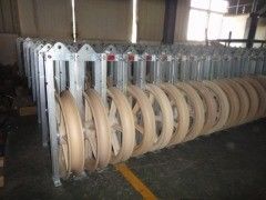 kaufen SHDN660 Stahlrahmen-Einzelleiter-Einziehblock mit 660 mm Rollendurchmesser für Freileitungs-Seilrollen online manufacture