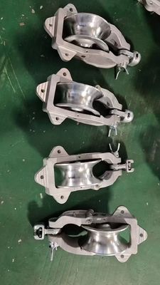 kaufen 7-Zoll-Hochfestigkeits-Rollerrad-Kabelroller mit schwerem Stahlrahmen und wetter- und korrosionsbeständigem Stringblock online manufacture