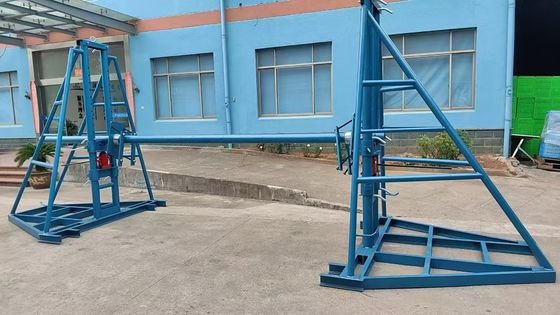 kaufen 5 Ton Hydraulic Cable Drum Jack Stand with 1.5 Meters Lifting Height and 5000 kg Capacity for Overhead and Underground Cable Installation online manufacture