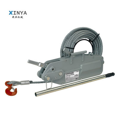 kaufen 20 Meters Long Steel Wire Rope Manual Hoist Winch with 0.8-5.4T Capacity for Power Construction online manufacture