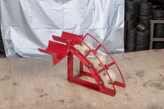 kaufen B Series Heavy-Duty Cable Entrance Protection Roller for Underground Cable Pulling with 80-200mm Tube Diameter and 17-23kg Weight online manufacture