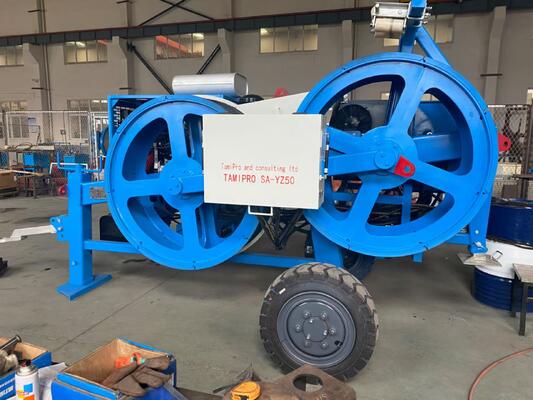 kaufen 40KN Hydraulic Conductor Tensioner with 5-Groove Design for Efficient Cable Stringing online manufacture