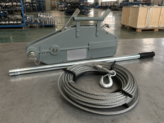 kaufen 0.8-5.4T Manueller Tirfor-Seilzugwinde mit 20m Drahtseil für Bau und Heben online manufacture