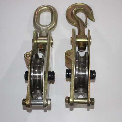 HÖHNENLEBEN EREKTIONS-Werkzeuge Hakentyp Schwerlastdrahtseil Seil Schnapp-Pulley-Block