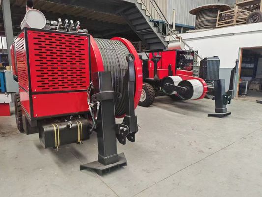 SA-YQ60 60KN Hydraulikkabelzieher mit Dieselmotor für Stringleiter