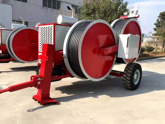 2x50KN Hydraulische Spannungsdraht Spannungsvorrichtung zum Stringing zwei Leiter