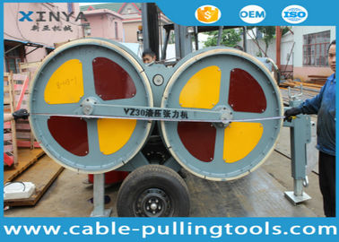 Hydraulischer Spanner für das Aufreihen von Kabeln und von Leitern