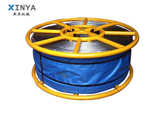 Galvanisiertes Stahldrahtseil mit Wickelsicherung und hochfester Spinnmasse für Schwerlastanwendungen