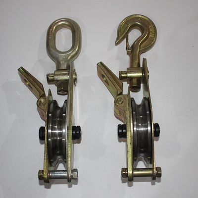 HÖHNENLEBEN EREKTIONS-Werkzeuge Hakentyp Schwerlastdrahtseil Seil Schnapp-Pulley-Block